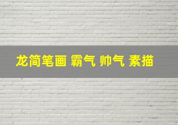 龙简笔画 霸气 帅气 素描